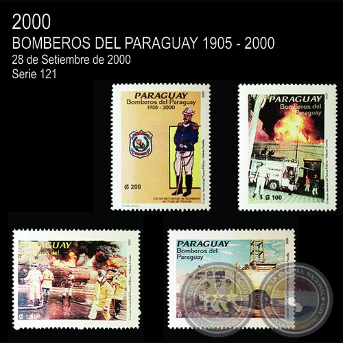 BOMBEROS DEL PARAGUAY 1905-2000 - (AÑO 2000 - SERIE 6) 
